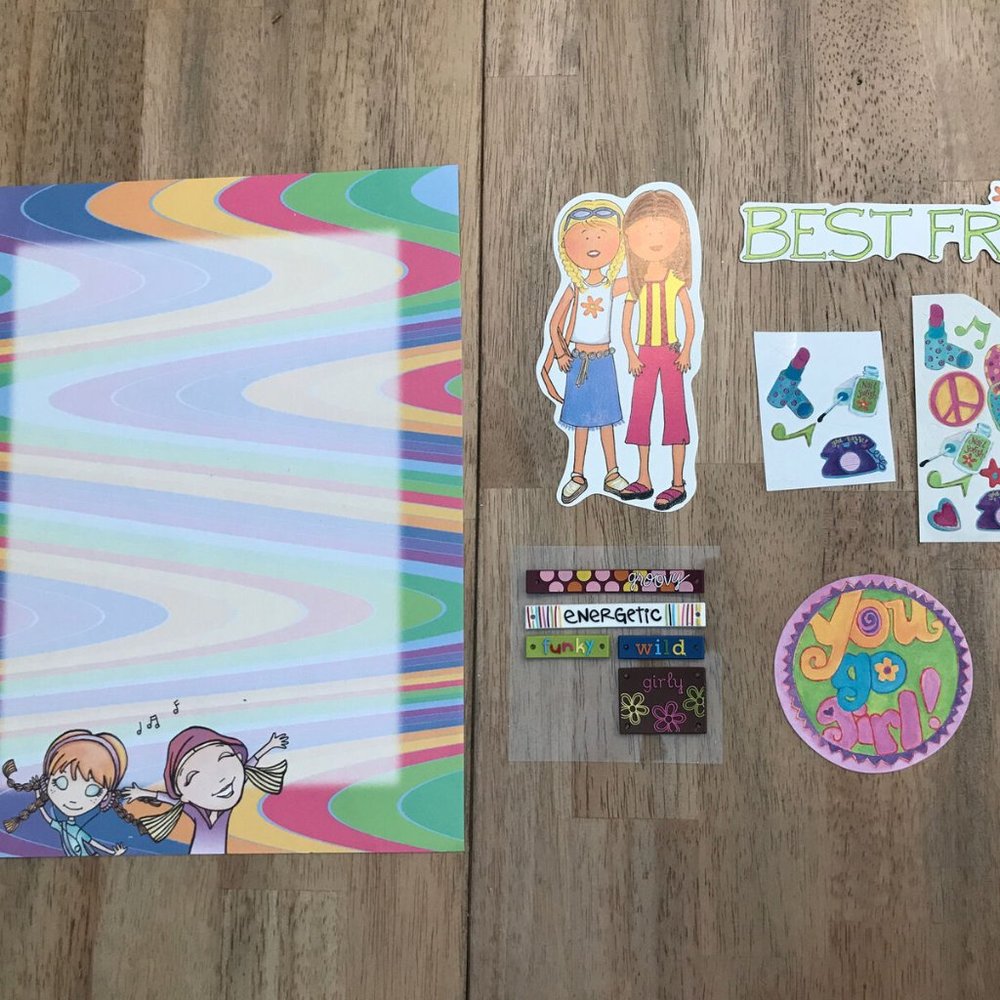 Best Friends Scrapbook Paper Diecuts Stickers